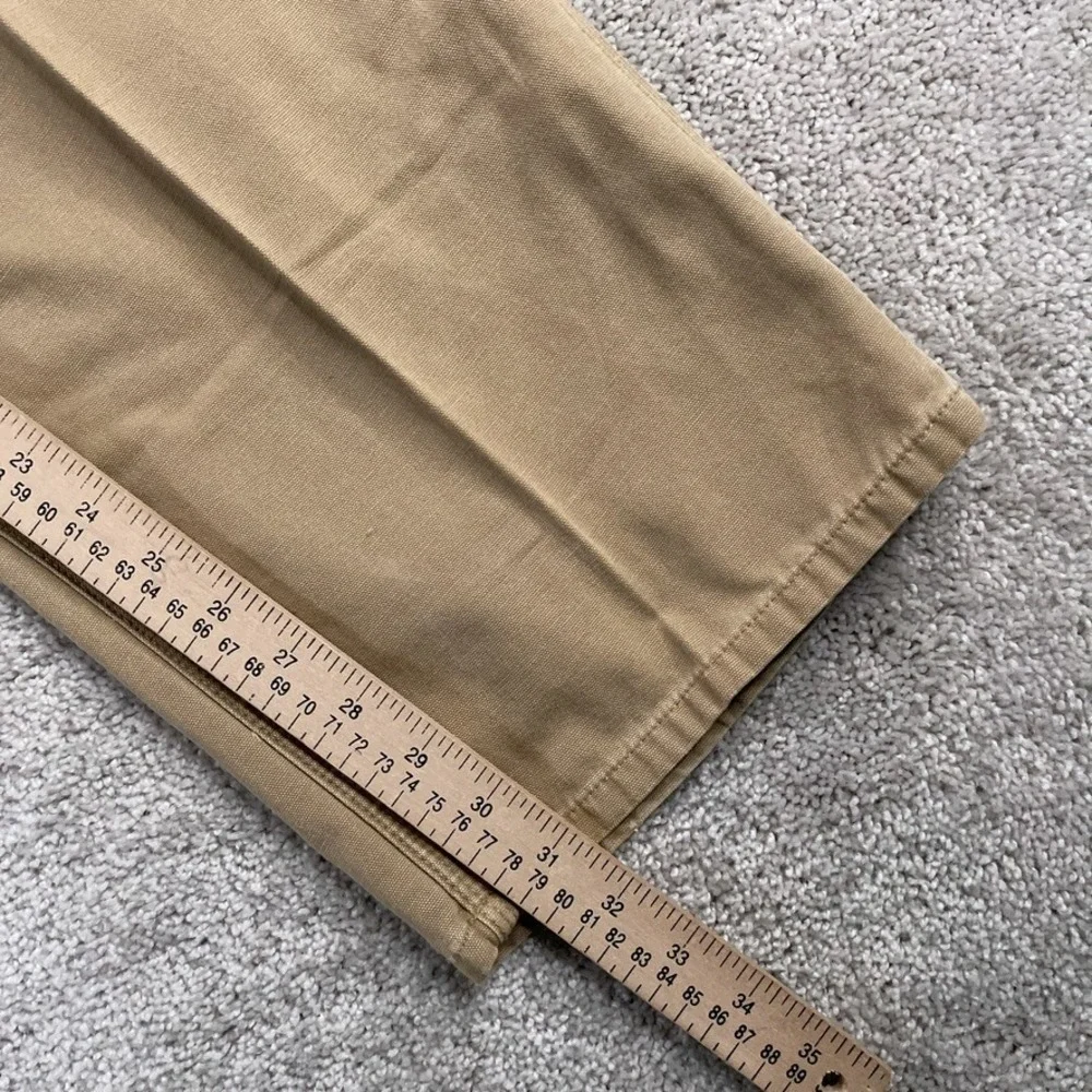 VINTAGE Gap Pants Mens 38x32 Brown Canvas Carpenter Baggy Skater Work Industrial